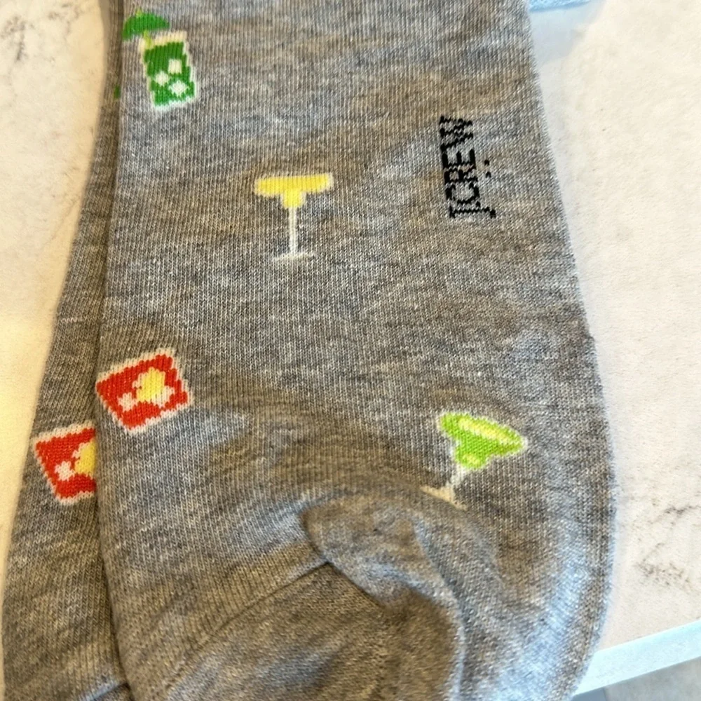 J Crew 3 pack Party drinks socks​